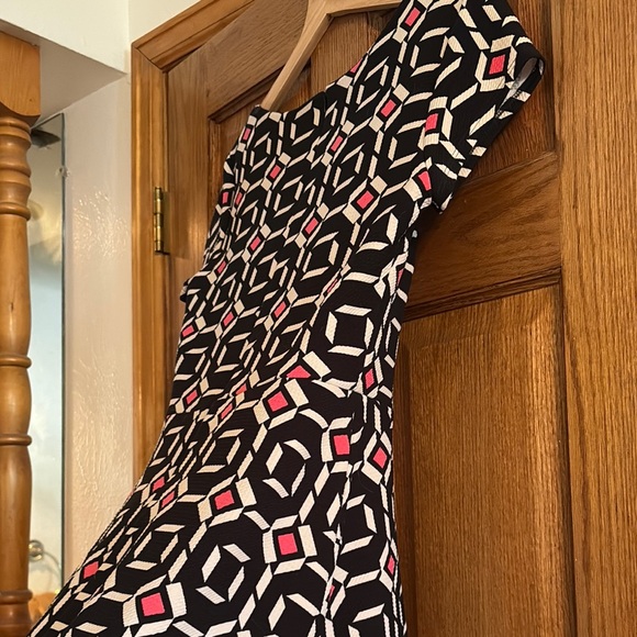 41 Hawthorn Black and White Fit and Flare Mini Dress - Picture 6 of 6